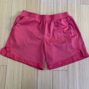 Pink basketball shorts with pockets